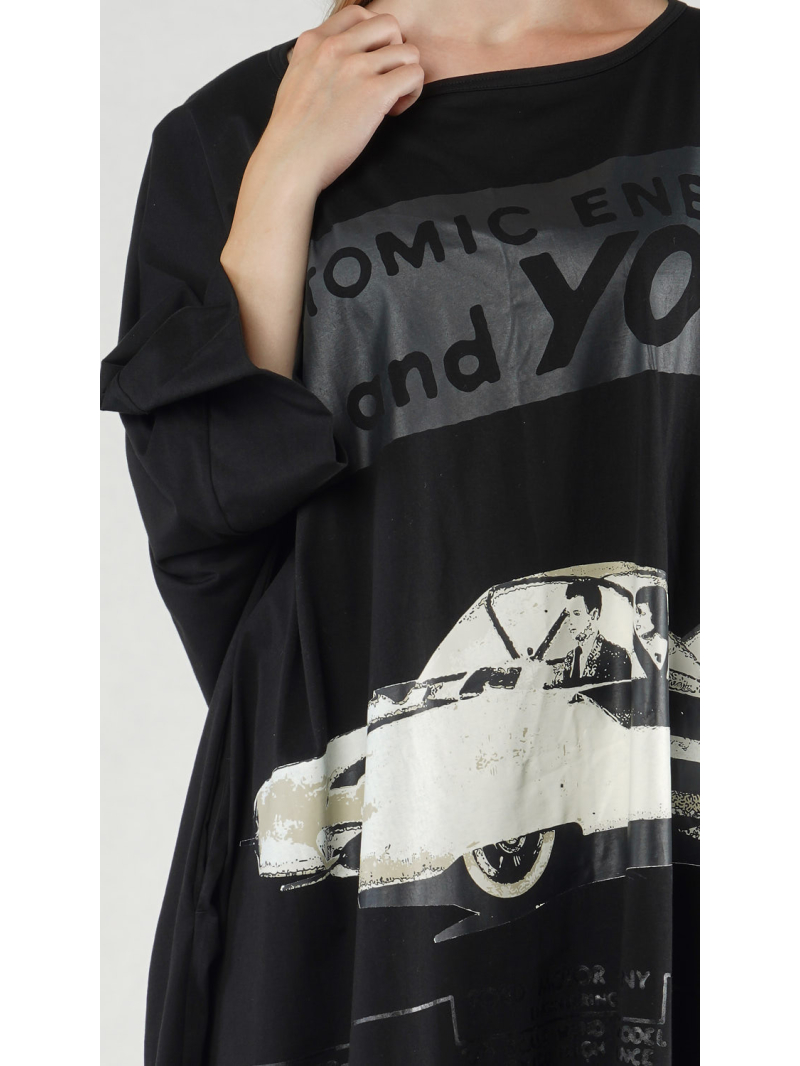 Bois rond - Robe droite ample en jersey de coton - 1251300901