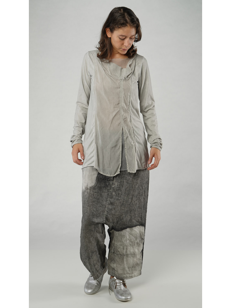 Bois rond - T-shirt décontracté en jersey de coton crêpé - 1251560503