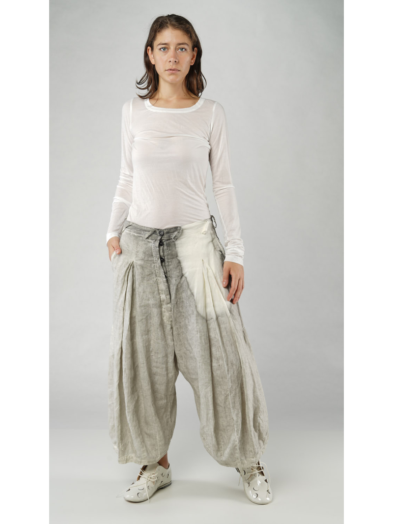 Rundholz - Handbemalte ballon leinen hose - 1251670105