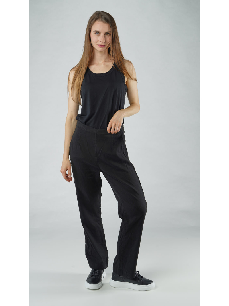 Rundholz Black Label - Boot cute leinen stretch hose - 1253830101
