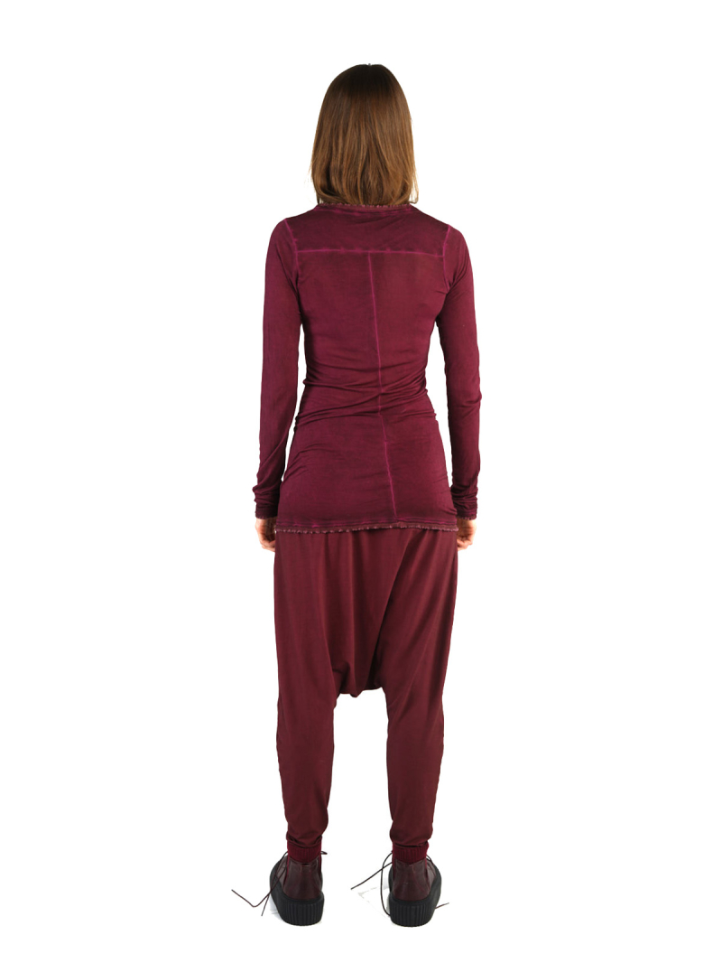 Rundholz - Лонгслив с ребристой отделкой в разрушенном виде Черный - 2241310501