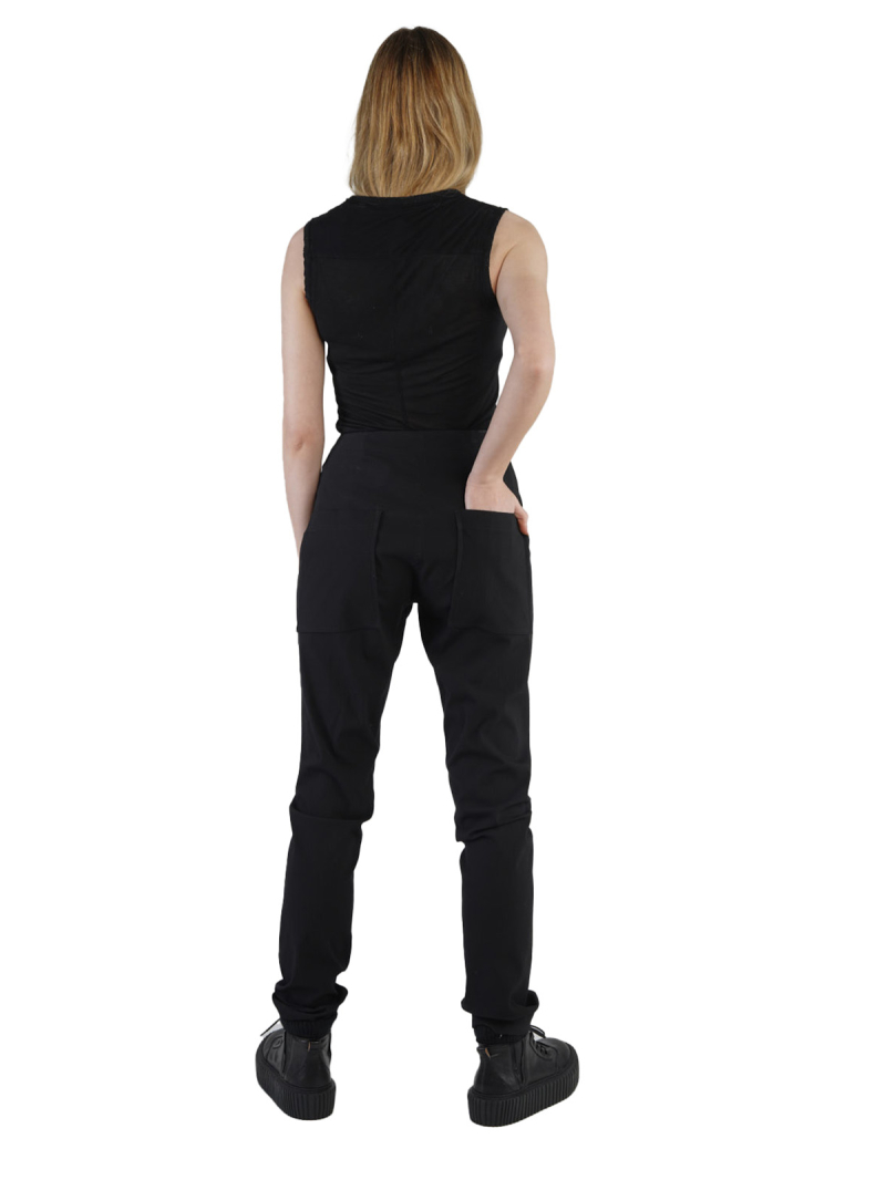 Rundholz - Stretch pants in tube shape with pockets Black - 2241160116