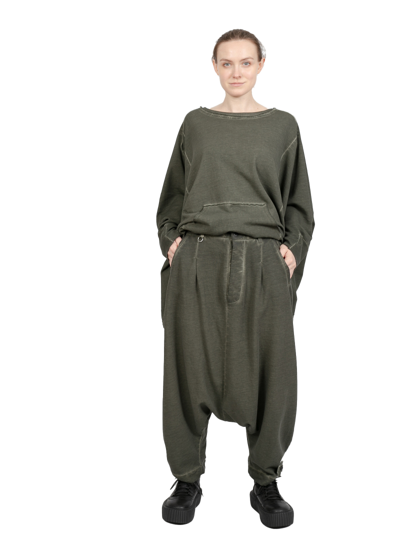 Pluslavie (Plü) - Hose mit tiefem Schritt - Bloomers Olive