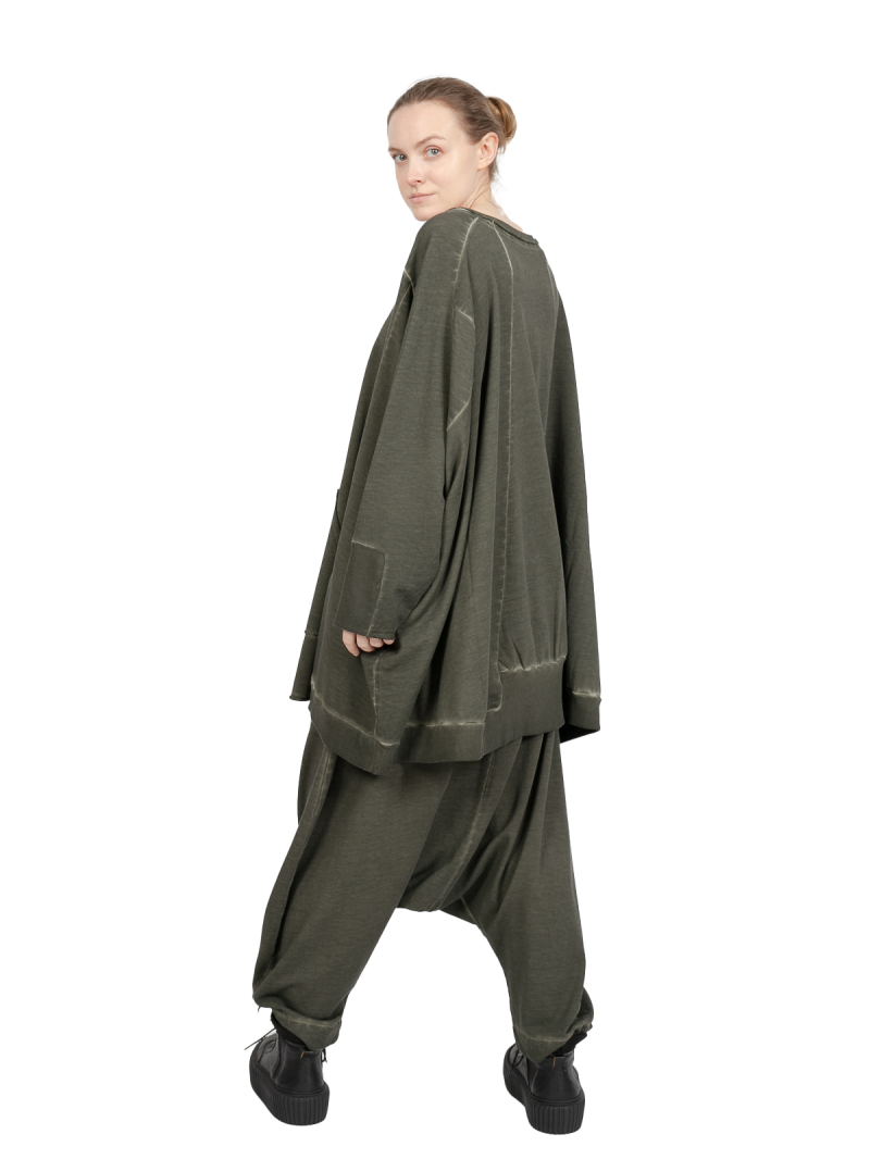 Pluslavie (Plü) - Hose mit tiefem Schritt - Bloomers Olive