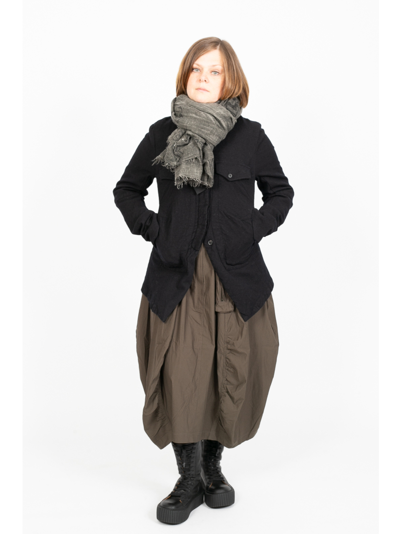 Rundholz Black Label - Riesentuch mit Fransen und Print Jungle Print - 2243361403