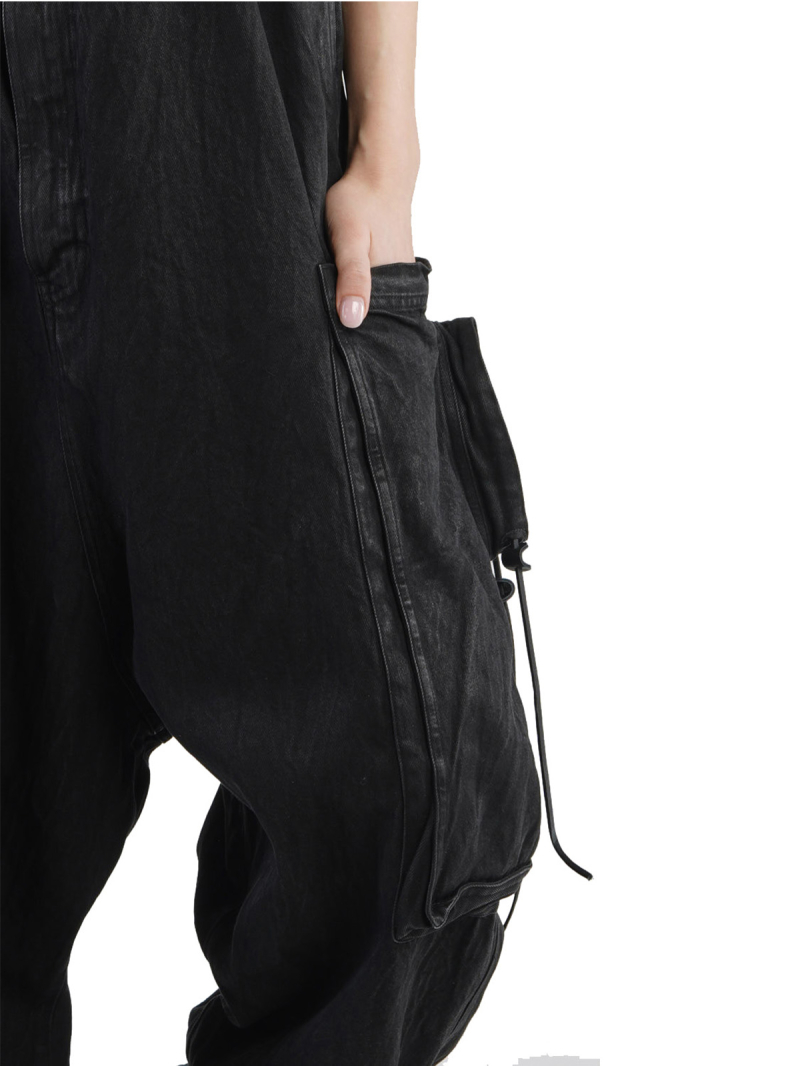 Rundholz DIP - Джинсовый комбинезон с большими карманами Черный - 2242030101