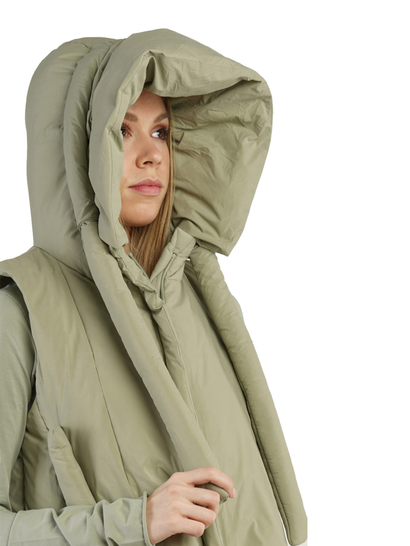 Rundholz Black Label - Taillierte Daunenweste mit Kapuze und dekorativen Akzenten Black - 2243211004