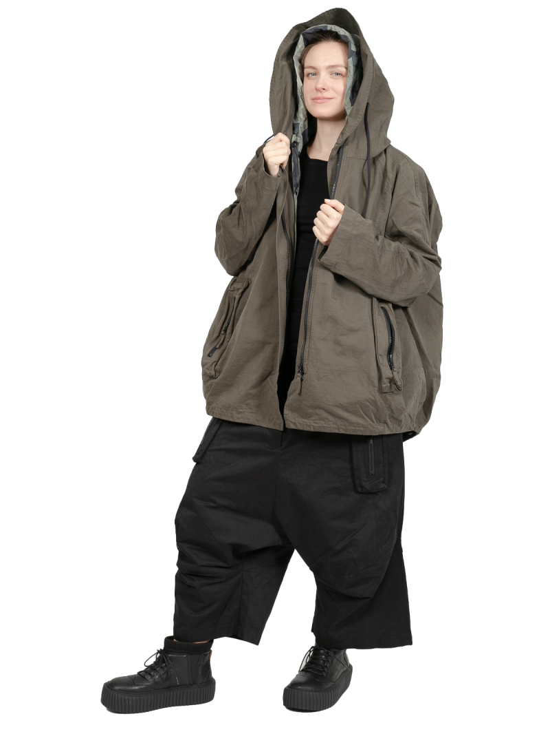 Rundholz Black Label - Weite Hose mit tieferm Schritt und Koffertaschen Black - 2243230105