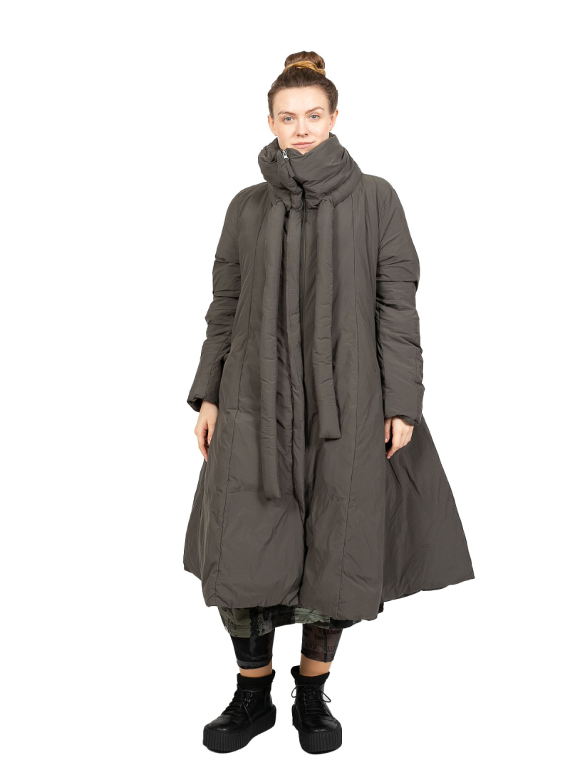 Rundholz Black Label - Taillierter DaunenMantel mit hohem Kragen und dekorativen Akzenten Jungle - 2243211203