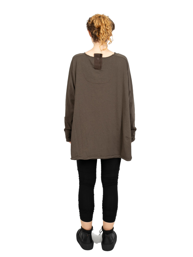 Rundholz Black Label - Sweater mit Koffertasche Cotton Oversize jungle - 2243250501