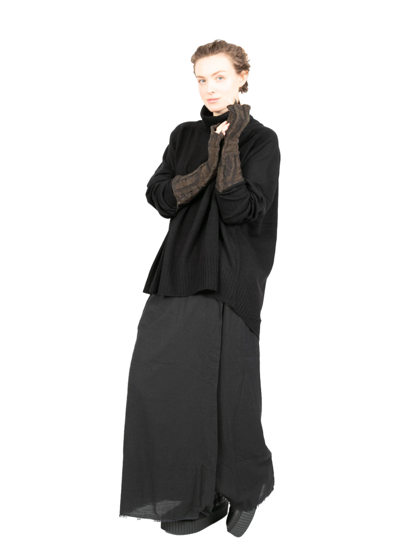 Rundholz Black Label - Рукавицы с жаккардом на большом пальце из вареной шерсти 