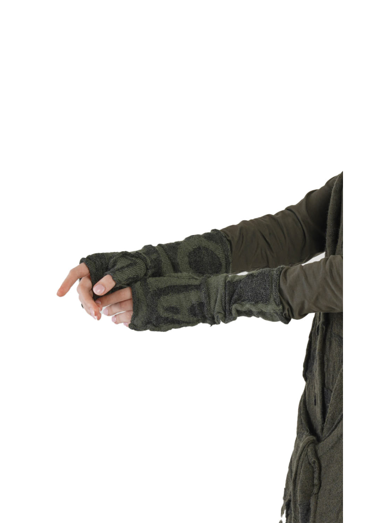 Rundholz Black Label - Рукавицы с жаккардом на большом пальце из вареной шерсти 