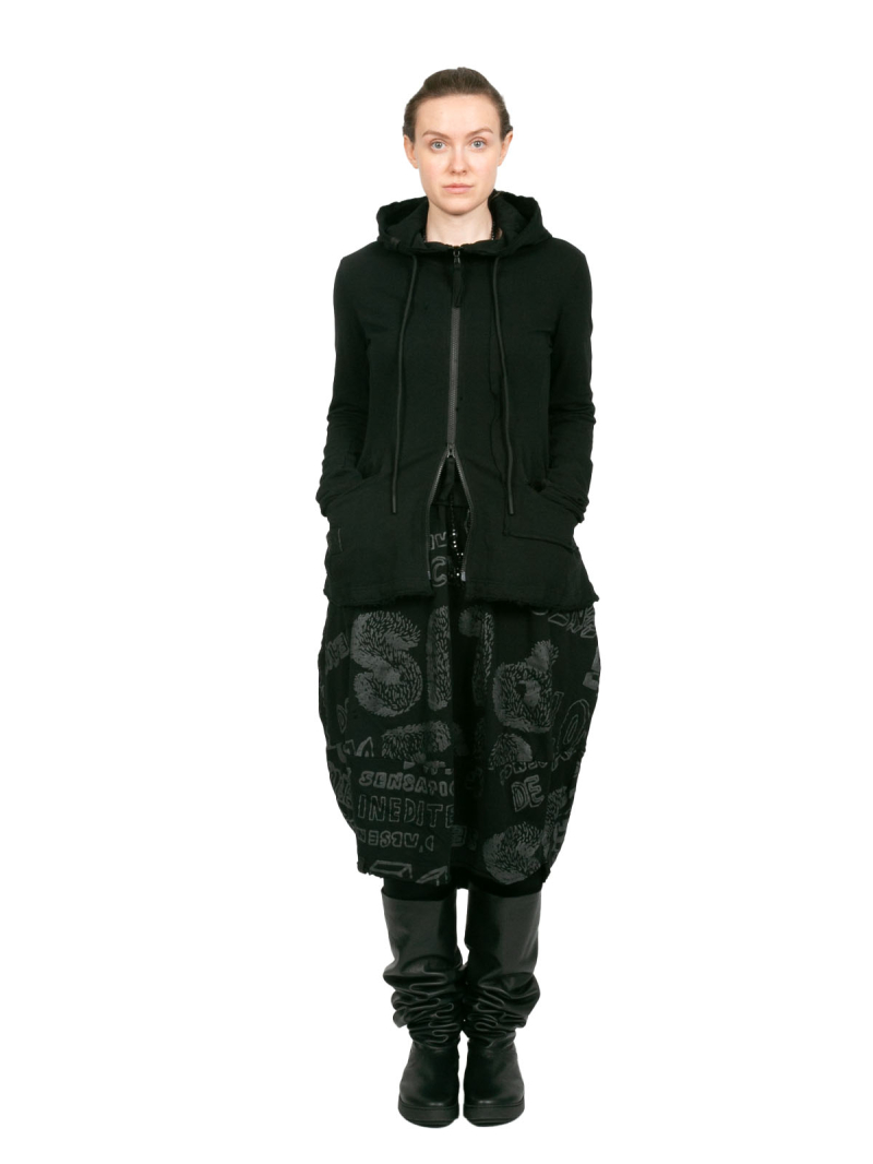 Rundholz Black Label - Taillierte Sweatjacke mit Kapuze black - 2243291127