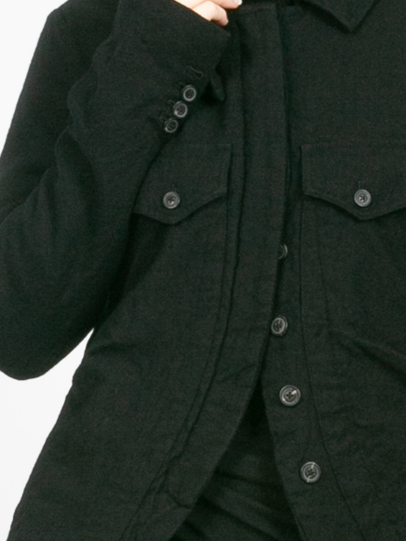 Rundholz - Bananenförmige wollmix-jacke mit teilungsnähten - 2241011105