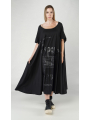 Rundholz DIP - robe - black-black print - 1252300908