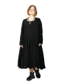 Rundholz Black Label - Dress with decorative seams and offset hems black - 2243470904