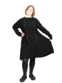 Rundholz - Knitted dress with double-breasted button placket patent pattern wool Black - 2241377005