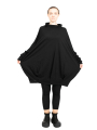 Rundholz Black Label - ShirtKleid in Ballonform mit Falten am Saum Oversize Black - 2243370928