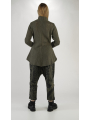 Rundholz Black Label - Taillierte Strickjacke mit Taschen in Ripp jungle - 2243627104