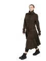Rondin Black Label - Manteau en tricot avec poches à valise laine bouillie Jungle - 2243897208-