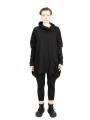 Rundholz Black Label - Sweater mit Stehkragen und Koffertasche Cotton Oversize black - 2243250505