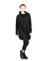 Rundholz Black Label - Sweater mit Stehkragen und Koffertasche Cotton Oversize black - 2243250505