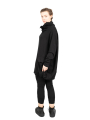 Rundholz Black Label - Sweater mit Stehkragen und Koffertasche Cotton Oversize black - 2243250505