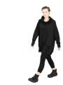 Rundholz Black Label - Sweater mit Stehkragen und Koffertasche Cotton Oversize black - 2243250505