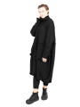Rundholz Black Label - StrickKleid mit Koffertaschen gekochte Wolle Oversize black - 2243897309