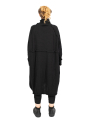 Rundholz Black Label - StrickKleid mit Koffertaschen gekochte Wolle Oversize black - 2243897309