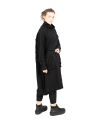 Rundholz Black Label - StrickKleid mit Koffertaschen gekochte Wolle Oversize black - 2243897309