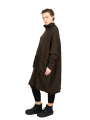 Rundholz Black Label - StrickKleid mit Koffertaschen gekochte Wolle Oversize jungle - 2243897309