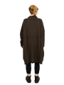 Rundholz Black Label - StrickKleid mit Koffertaschen gekochte Wolle Oversize jungle - 2243897309