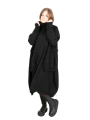 Rundholz Black Label - StrickKleid mit Koffertaschen gekochte Wolle Oversize black - 2243897309