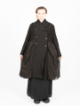 Aequamente - Manteau en lin et laine Black