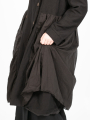 Aequamente - Manteau en lin et laine Black