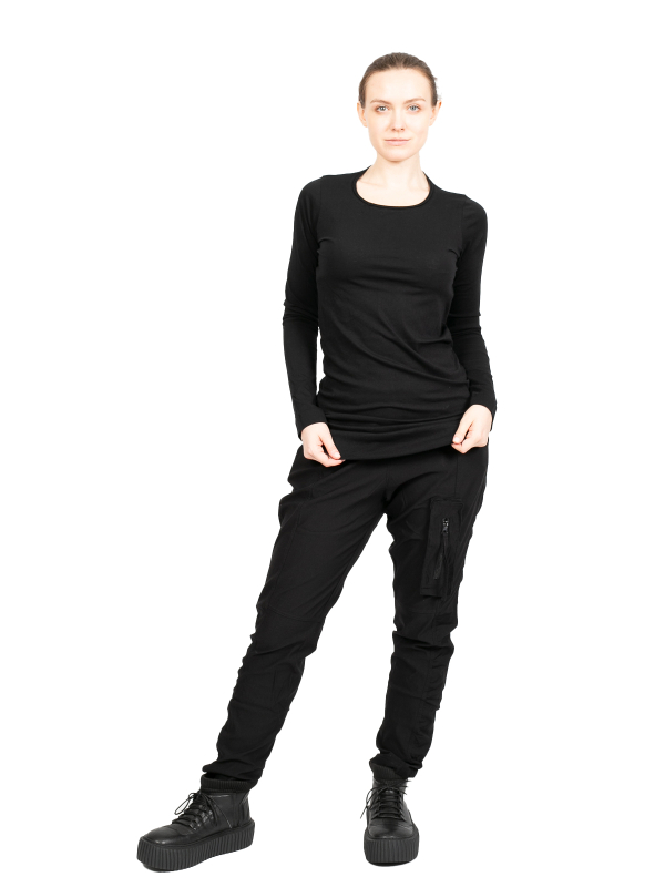 Rundholz Black Label - Shirt Cotton Jersey Black - 2243370525