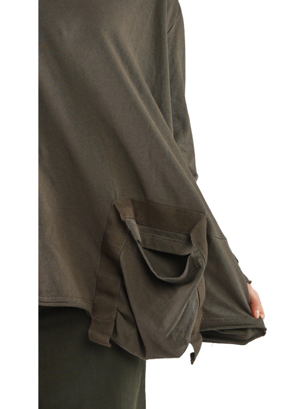 Rundholz Black Label - Sweater mit Koffertasche Cotton Oversize jungle - 2243250501