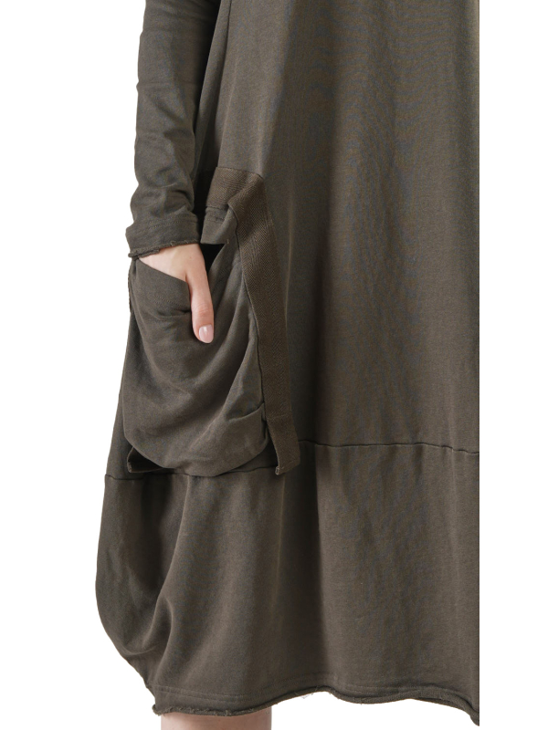 Rundholz Black Label - BallonKleid tailliert mit Koffertasche Sweater Cotton black - 2243250906